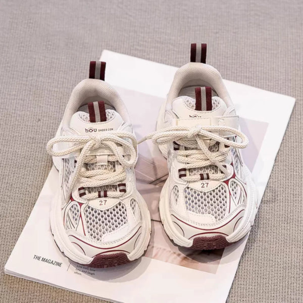 Kids Slip-On Sneakers – Lightweight Breathable Mesh Shoes with Non-Slip Soles