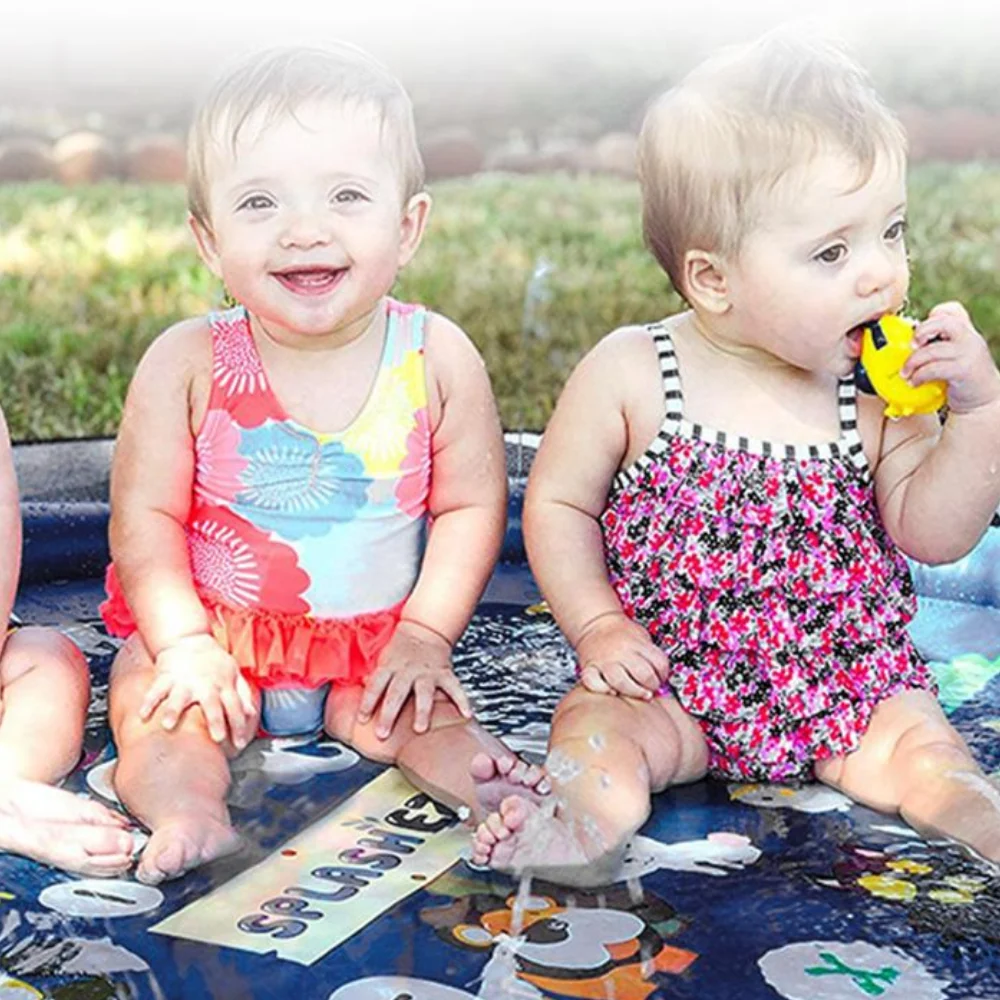 Kids Splash Pad – Outdoor Water Play Mat with Sprinklers for Summer Fun