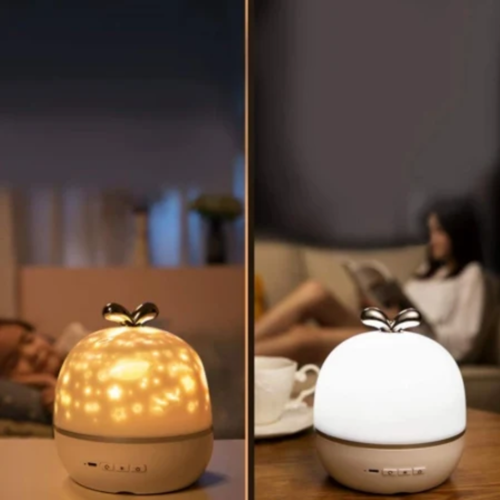Kids Star Projector Night Light – Rotating Moon & Stars with Remote Control