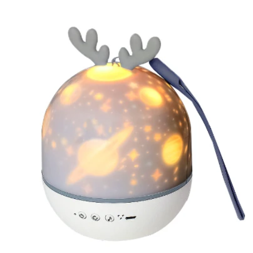 Kids Star Projector Night Light – Rotating Moon & Stars with Remote Control