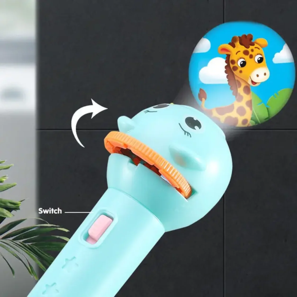 Kids Story Projector Flashlight – Bedtime Story Torch with Picture Slides