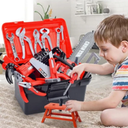 Kids Tool Set – 55-Piece Pretend Play Toolbox with Construction Tools