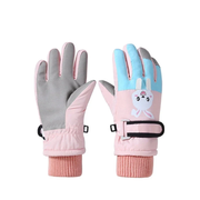 Kids Winter Ski Gloves – Warm Waterproof Gloves with Anti-Slip Palms