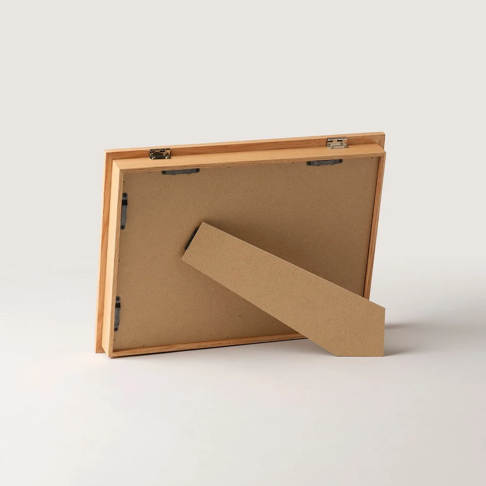 Kids Wooden Art Display Frame – A4 Picture Frame with Storage for 100 Drawings