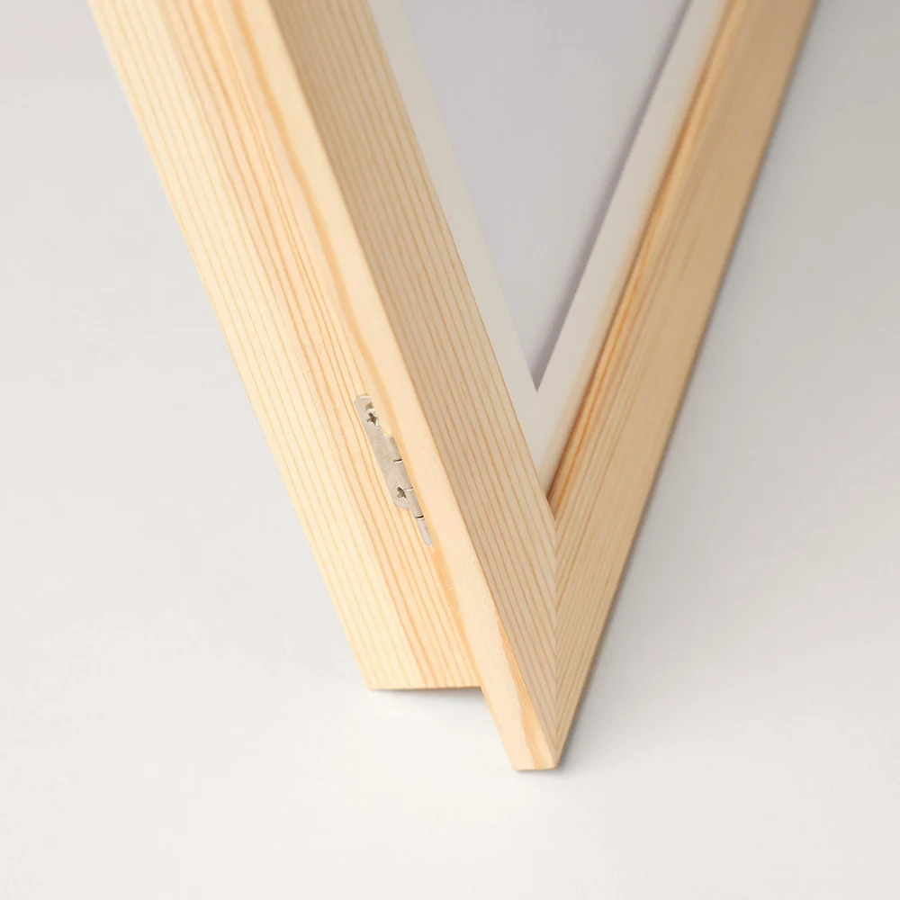 Kids Wooden Art Display Frame – A4 Picture Frame with Storage for 100 Drawings