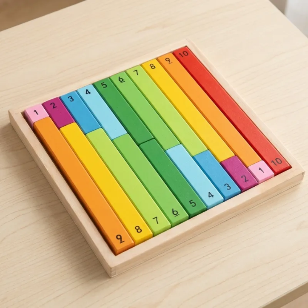 Kids Wooden Counting Sticks – Montessori-Inspired Number Learning and Math Toy