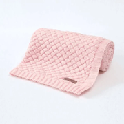 Baby Knitted Blanket Soft Fabric | Fringe Edge Throw