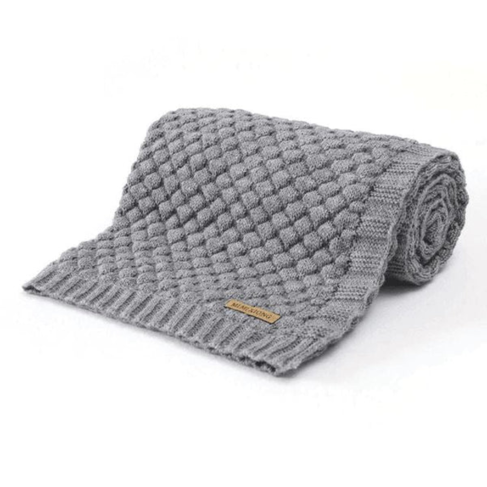 Baby Knitted Blanket Soft Fabric | Fringe Edge Throw