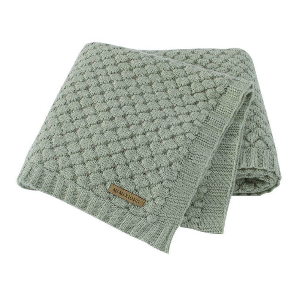 Baby Knitted Blanket Soft Fabric | Fringe Edge Throw