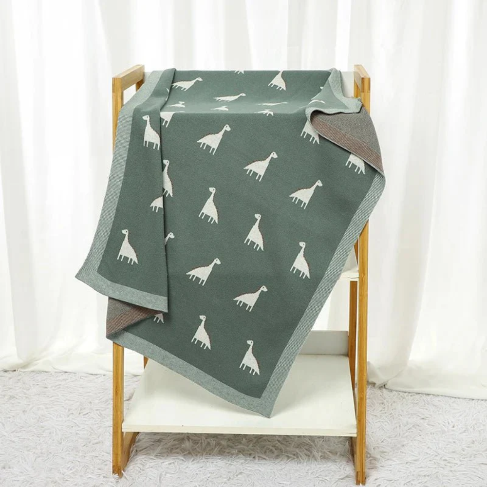 Knitted Baby Blanket Swaddle | Newborn Soft Wrap