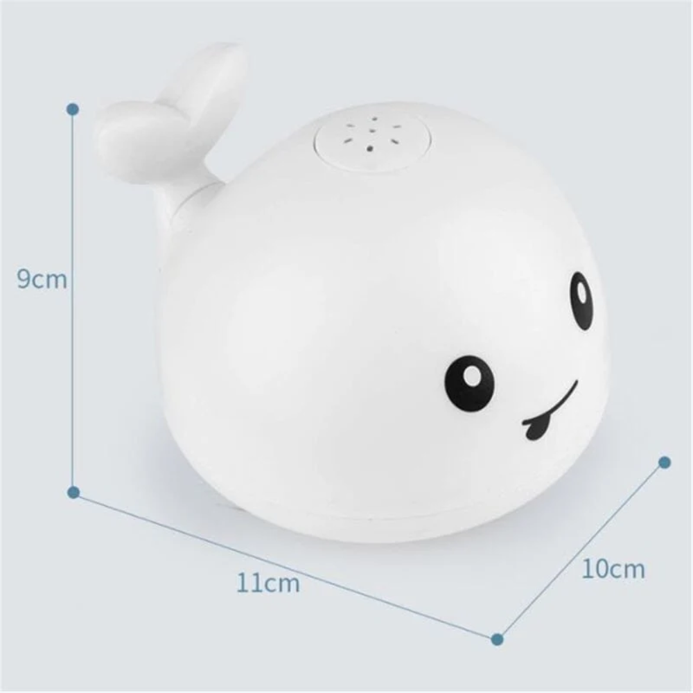 LED Baby Bath Toy – Light Up Water Activated Whale Bath Toy