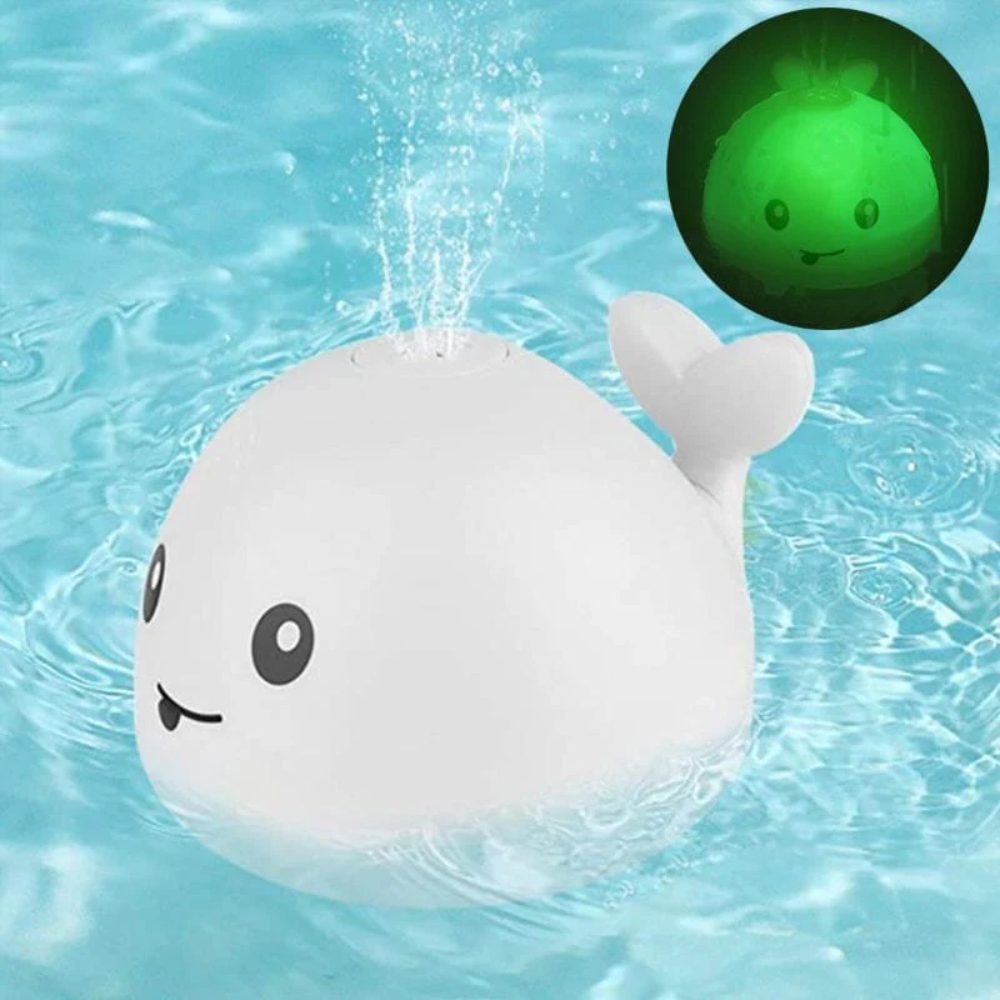 LED Baby Bath Toy – Light Up Water Activated Whale Bath Toy