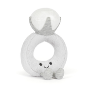 Light Grey Diamond Ring Plush Toy