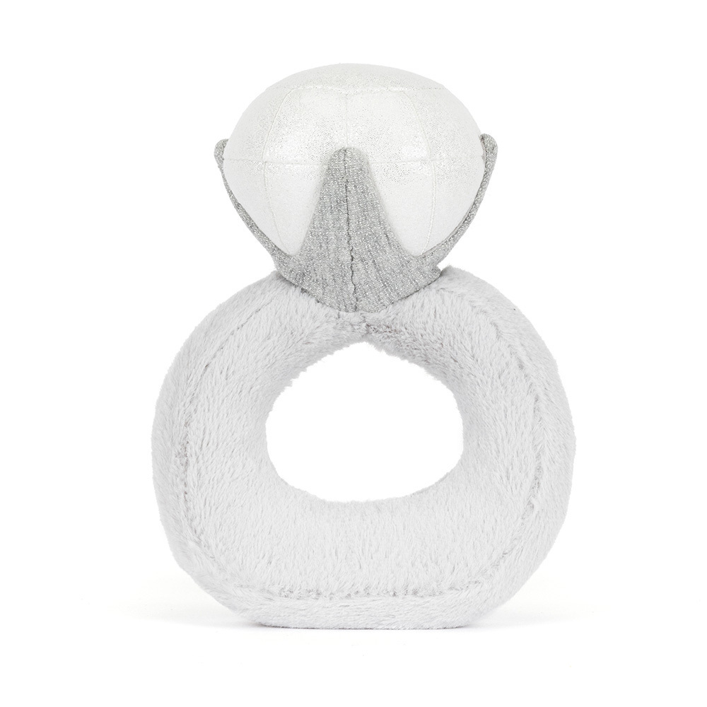 Light Grey Diamond Ring Plush Toy