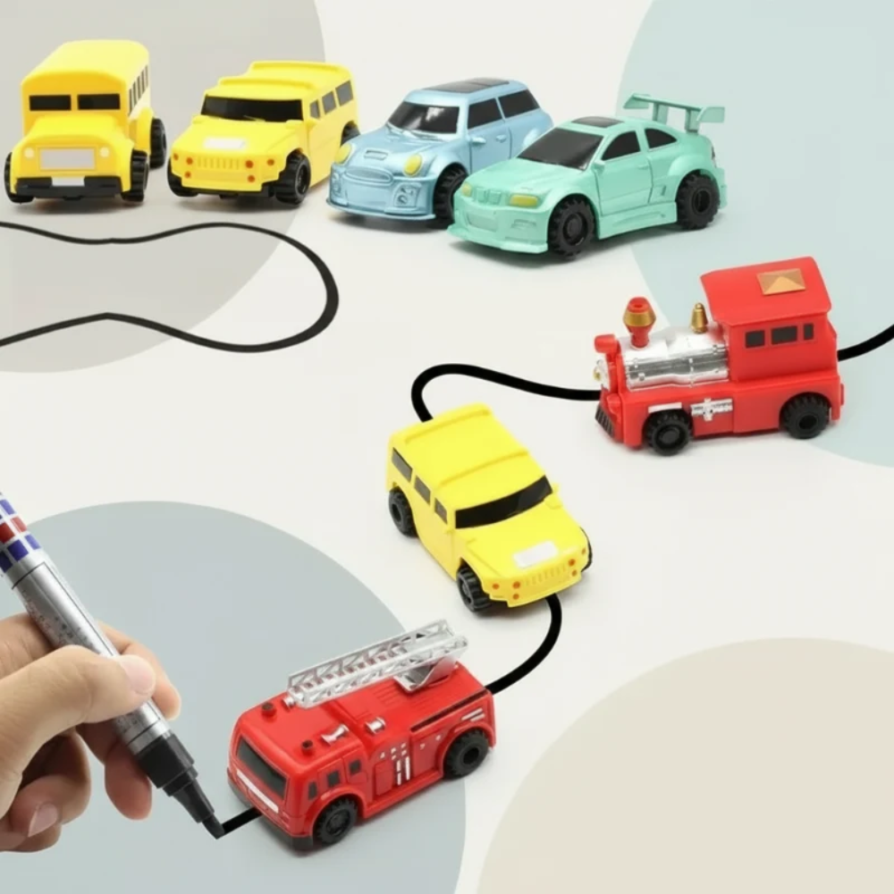 Line Following Robot Car – Interactive Drawing Toy with Magic Pen for Kids