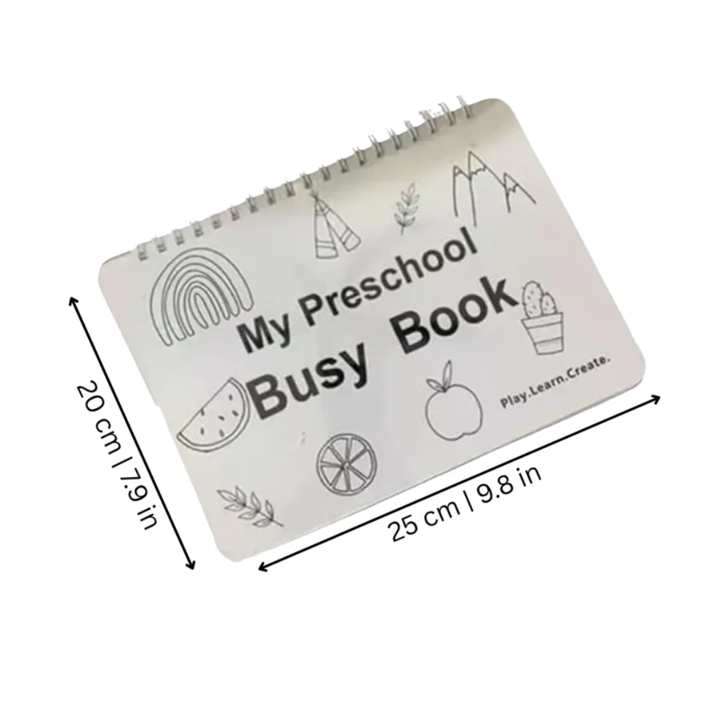 LittleLearns Preschool Busy Book – Interactive Educational Activity Book for Kids