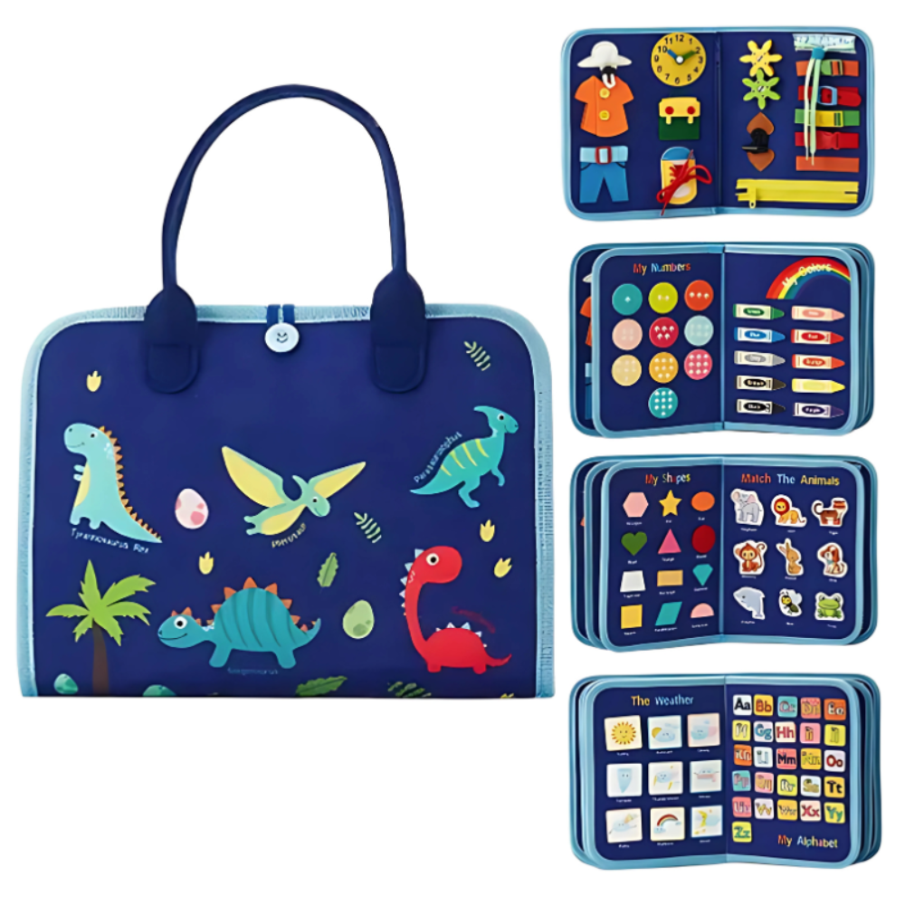 MagicTouch Montessori Sensory Board – Portable Toddler Busy Board Activity Toy