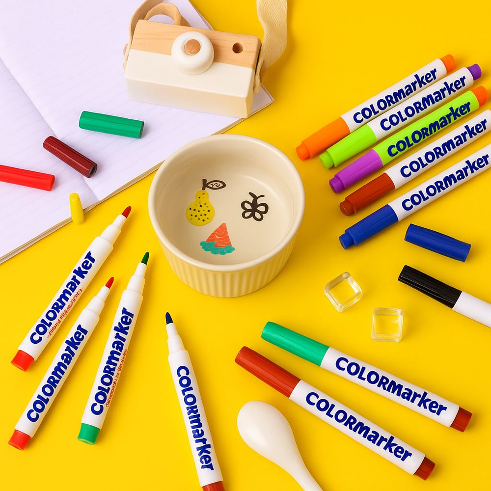 Magic Water Drawing Pens – 12 Color Floating Art Pen Set for Kids