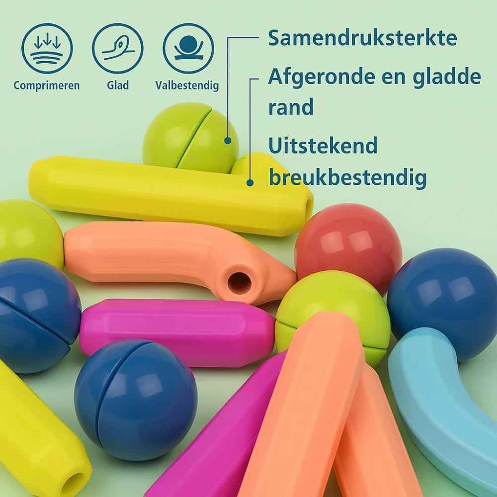 Magnetic Building Sticks Set – Colorful Construction Toys for Kids and Creative Learning