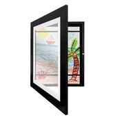 Magnetic Kids Art Display Frame – Wooden Picture Frame for Children's Artwork