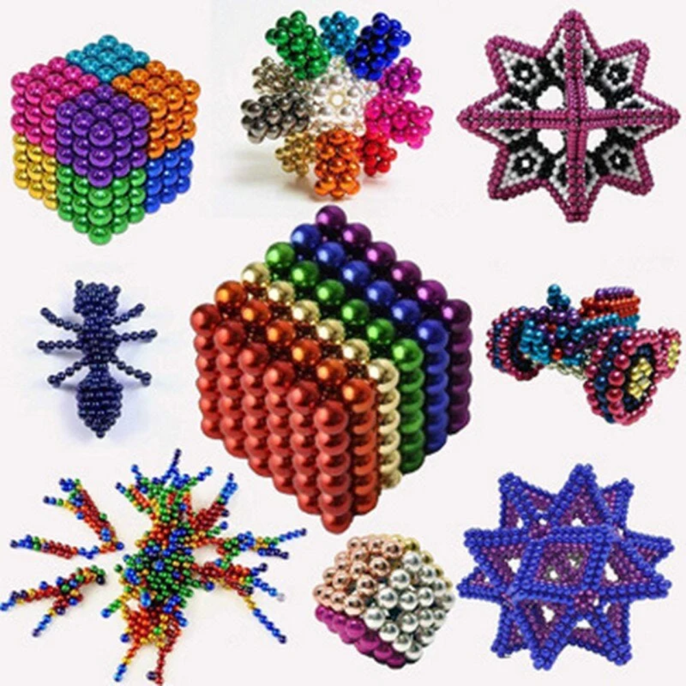 Magnetic Metal Balls Building Set – Colorful 3mm Magnetic Spheres for ...