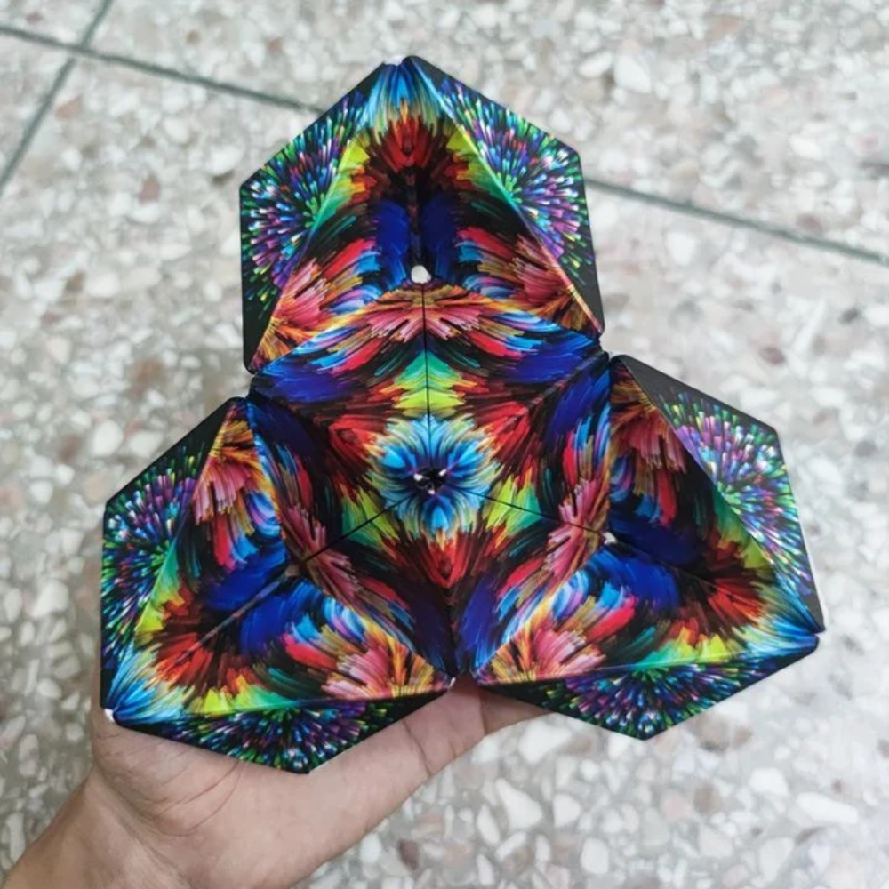 Magnetic Shape Shifting Cube – Transforming 3D Geometric Puzzle with 36 Magnets