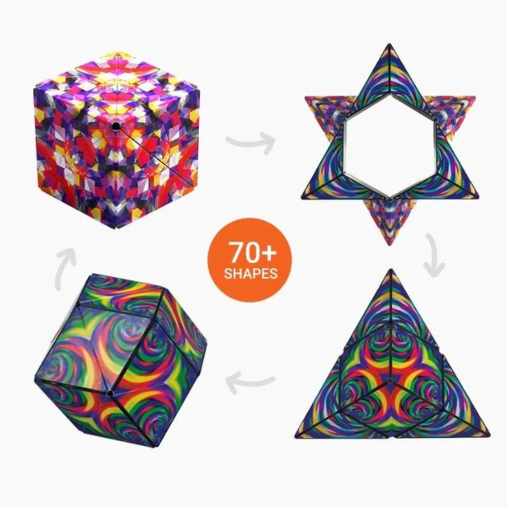 Magnetic Shape Shifting Cube – Transforming 3D Geometric Puzzle with 36 Magnets