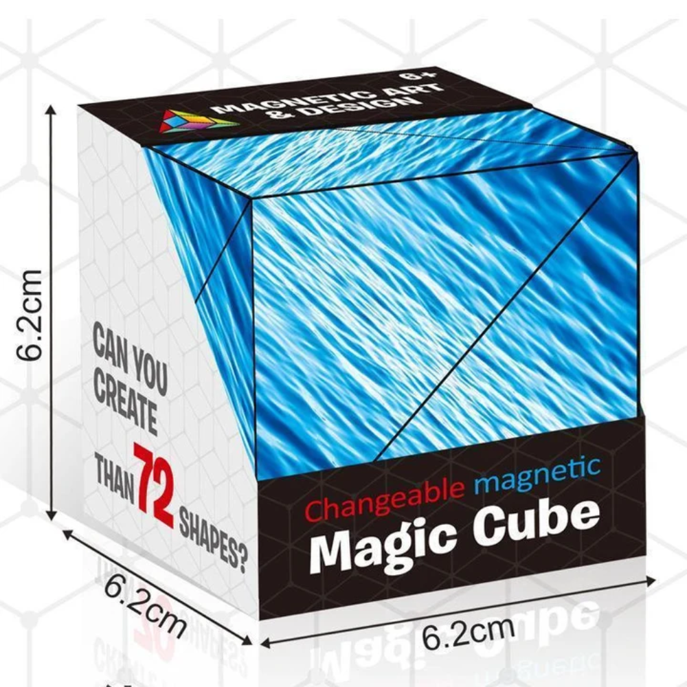 Magnetic Shape Shifting Cube – Transforming 3D Geometric Puzzle with 36 Magnets