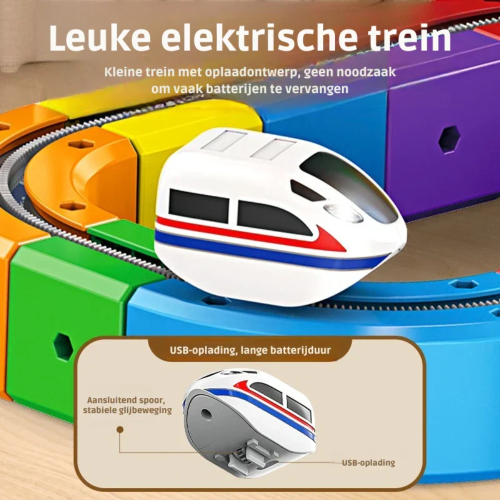 Magnetic Train Track Building Set – DIY Cube Railway Construction Toy for Kids