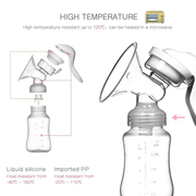 Manual Breast Pump Portable | Hand Operated Bottle Set