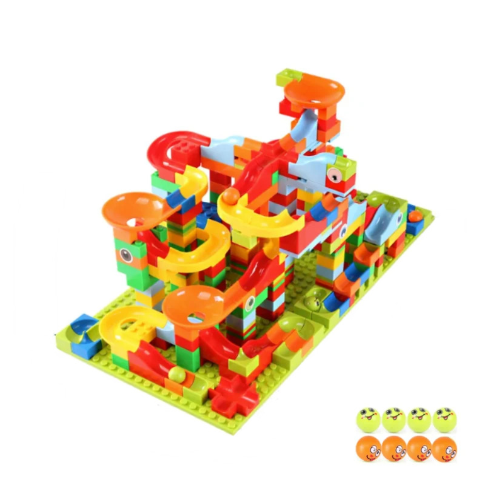 MarbleMaster Kids Marble Run Toy – Creative Building and Maze Construction Game