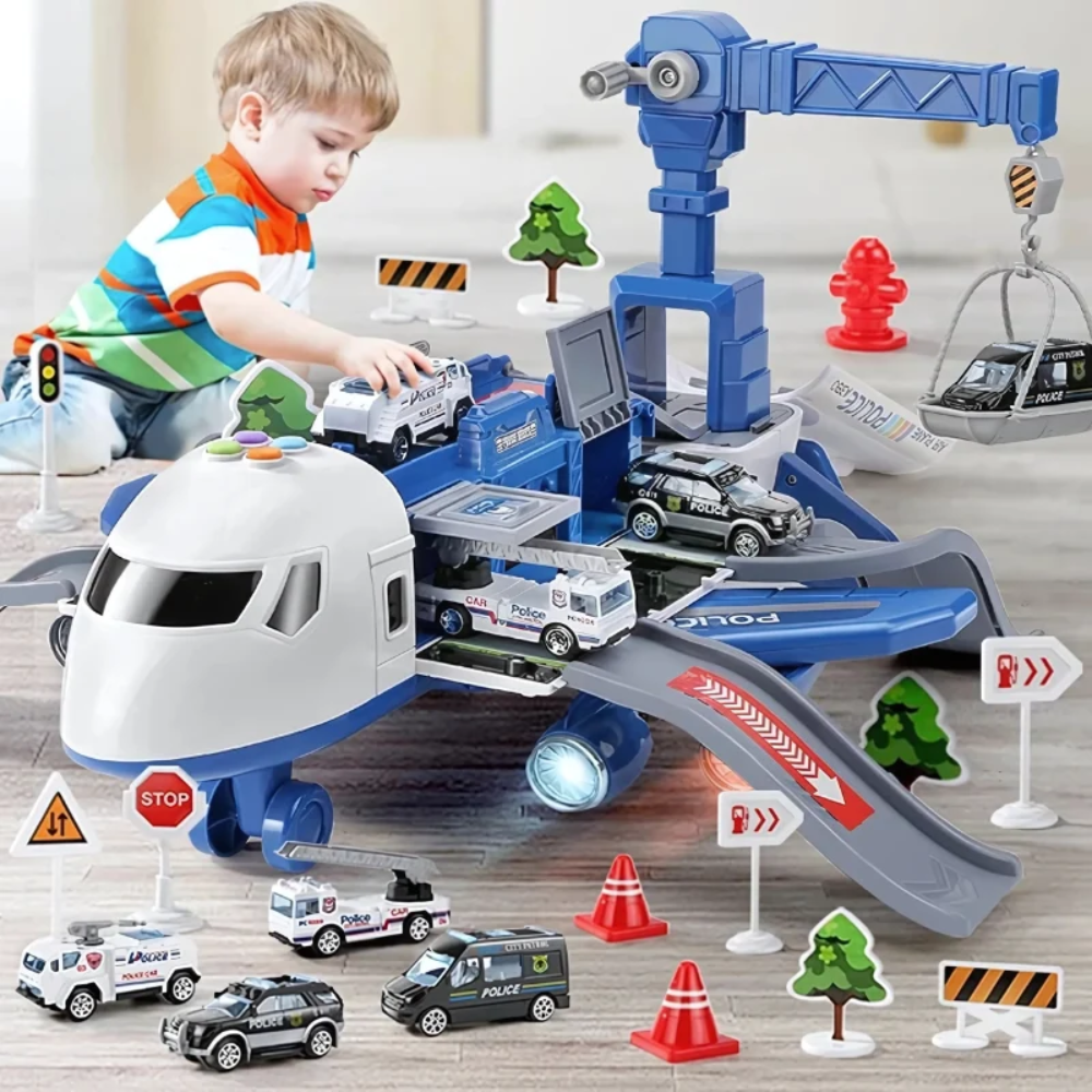 MegaPlane Transforming Airplane Toy – Interactive DIY Building and Musical Learning Toy for Kids