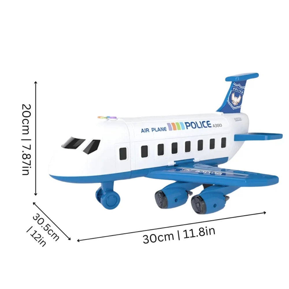 MegaPlane Transforming Airplane Toy – Interactive DIY Building and Musical Learning Toy for Kids