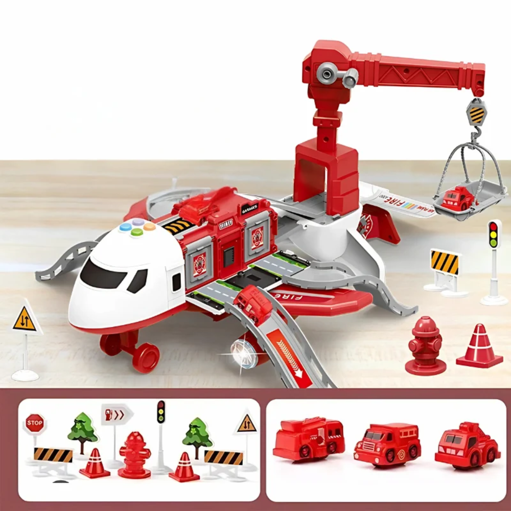 MegaPlane Transforming Airplane Toy – Interactive DIY Building and Musical Learning Toy for Kids