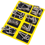 Metal Wire Puzzle Set – Brain Teaser Puzzles for Adults and Kids