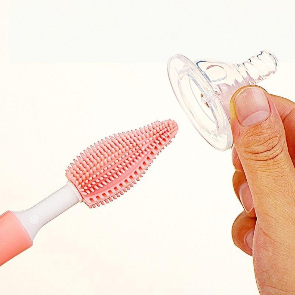 Silicone Baby Bottle Cleaning Brush – Long Handle Bottle Brush