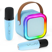 Mini Karaoke Set – Portable Bluetooth Speaker with 2 Wireless Microphones