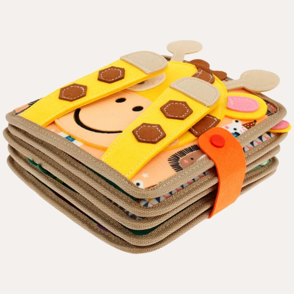 MiniMinds Montessori Quiet Book – Interactive Sensory Activity Book for Toddlers