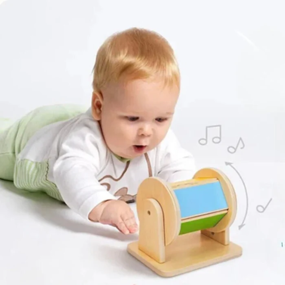 Montessori Baby Play Kit 0–6 Months – 5-Piece Sensory Toy Set with Visual Stimulation Cards