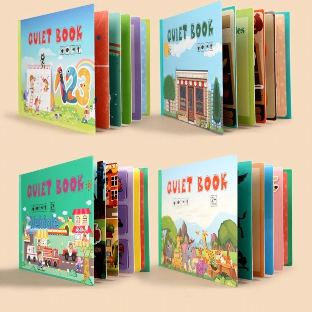 Montessori Quiet Book for Kids – Interactive Learning & Matching Activity Book