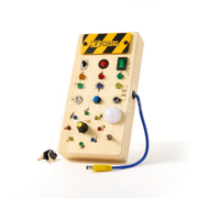 Montessori Wooden Busy Board for Toddlers – Interactive Sensory Learning Activity Toy