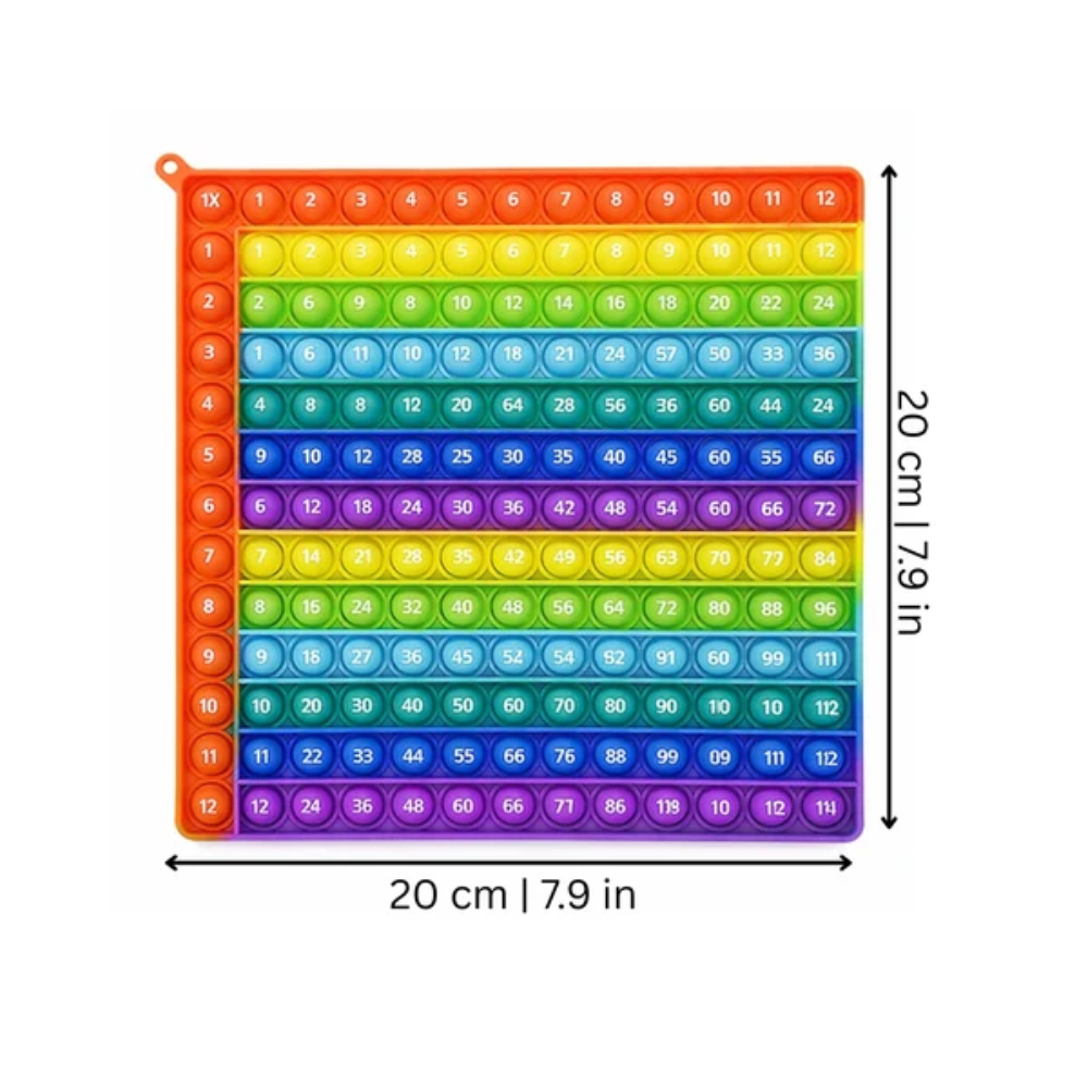 Multiplication Pop It Board – Kids Math Learning Toy