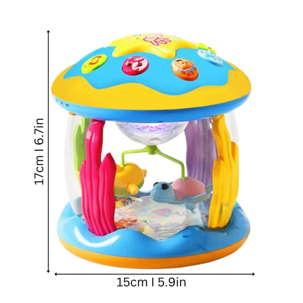 Musical Baby Carousel – Interactive Spinning Toy with Lights & Sounds