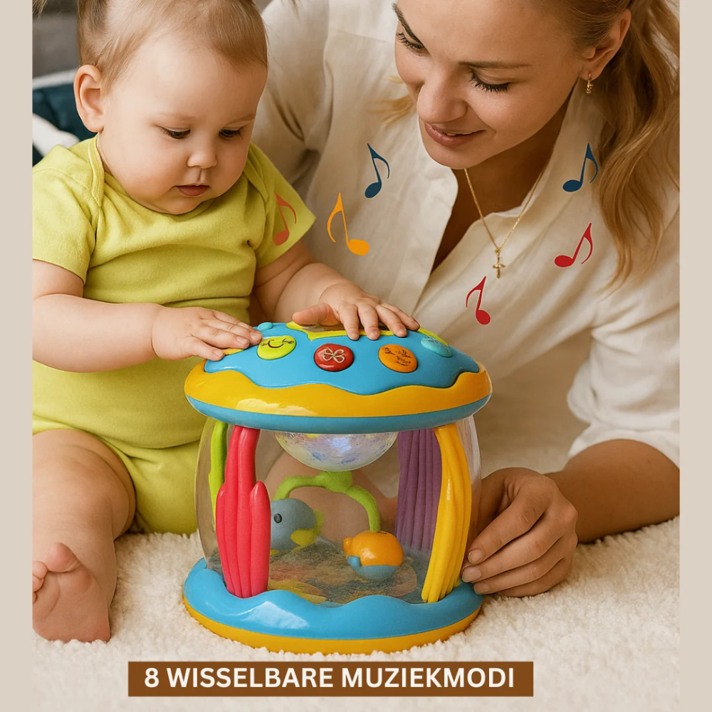 Musical Baby Carousel – Interactive Spinning Toy with Lights & Sounds