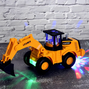 Musical Excavator Toy – Electric Construction Vehicle with LED Lights