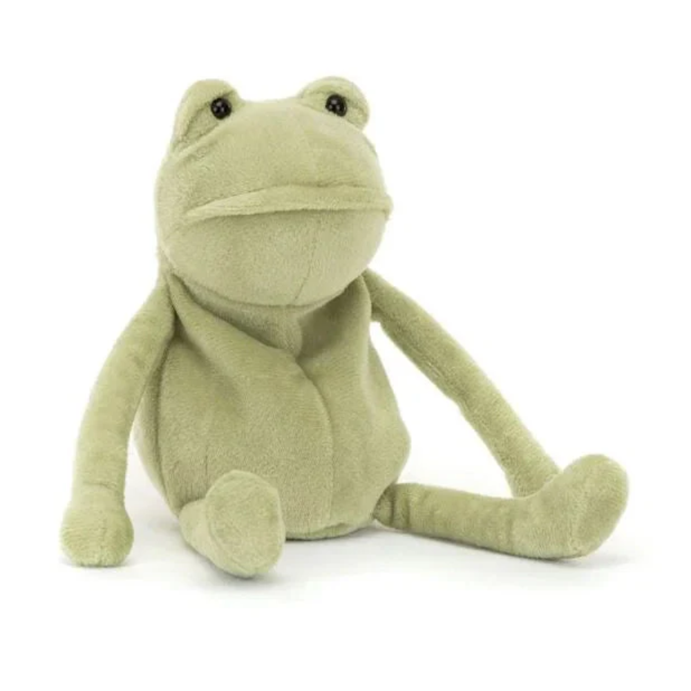 Olive Green Frog Plush Toy