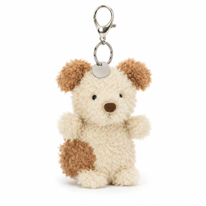 Beige Puppy Bag Charm
