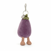 Purple Aubergine Bag Charm