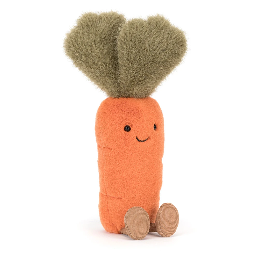 Orange Carrot Veggie Plush Toy
