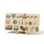 Personalized Wooden Name Puzzle – Custom Kids Learning Board